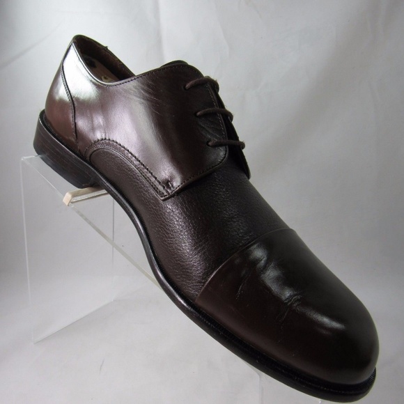 BRASS BOOT Size 10.5 Brown Oxford Dress Mens R6C10 display picture 3